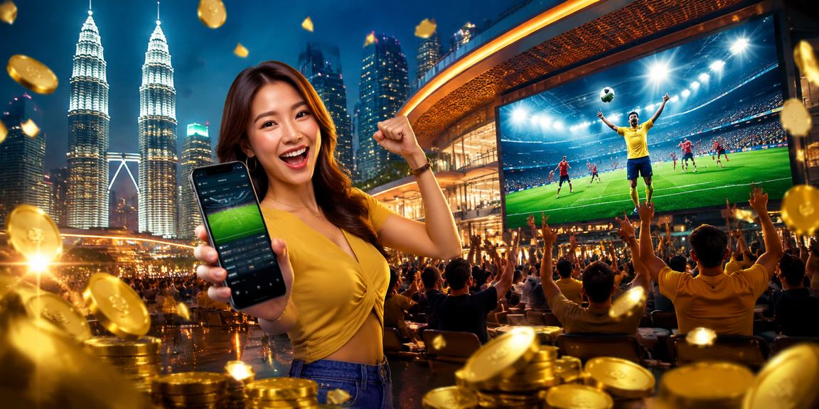 Pemain Malaysia membuat pertaruhan bola sepak secara dalam talian di Kuala Lumpur pada emas5