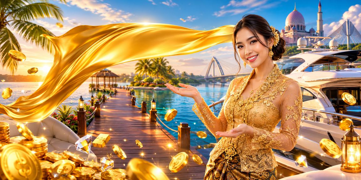 Pemain wanita berbaju kebaya membuat pertaruhan dalam talian di Putrajaya pada platform emas5