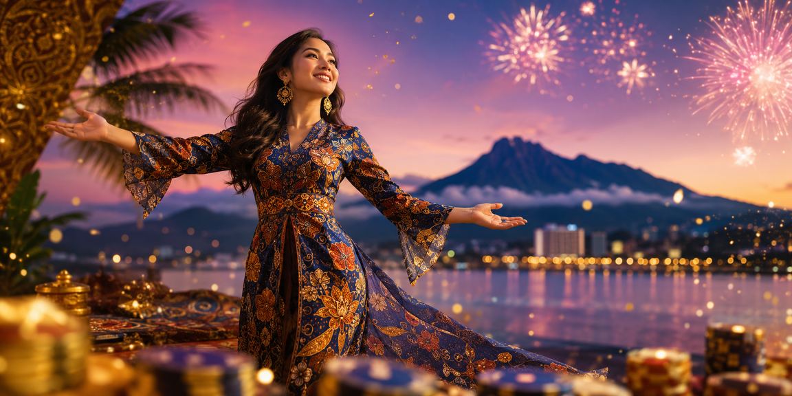 Pemain berbaju batik dari Sabah menerima bonus deposit dalam talian di emas5
